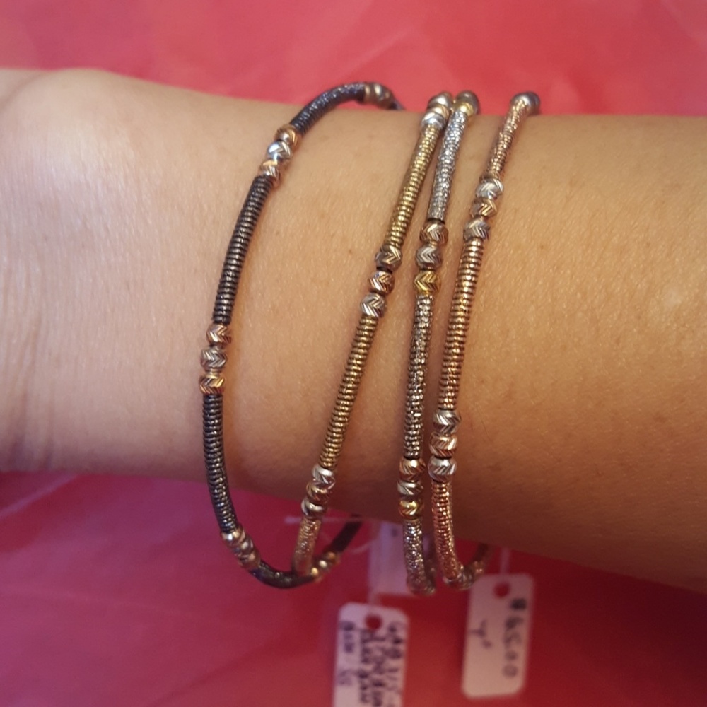 NWT 4pcs. Sterling Silver 925 Cuff Bangles in 4T - Picture 4 of 7